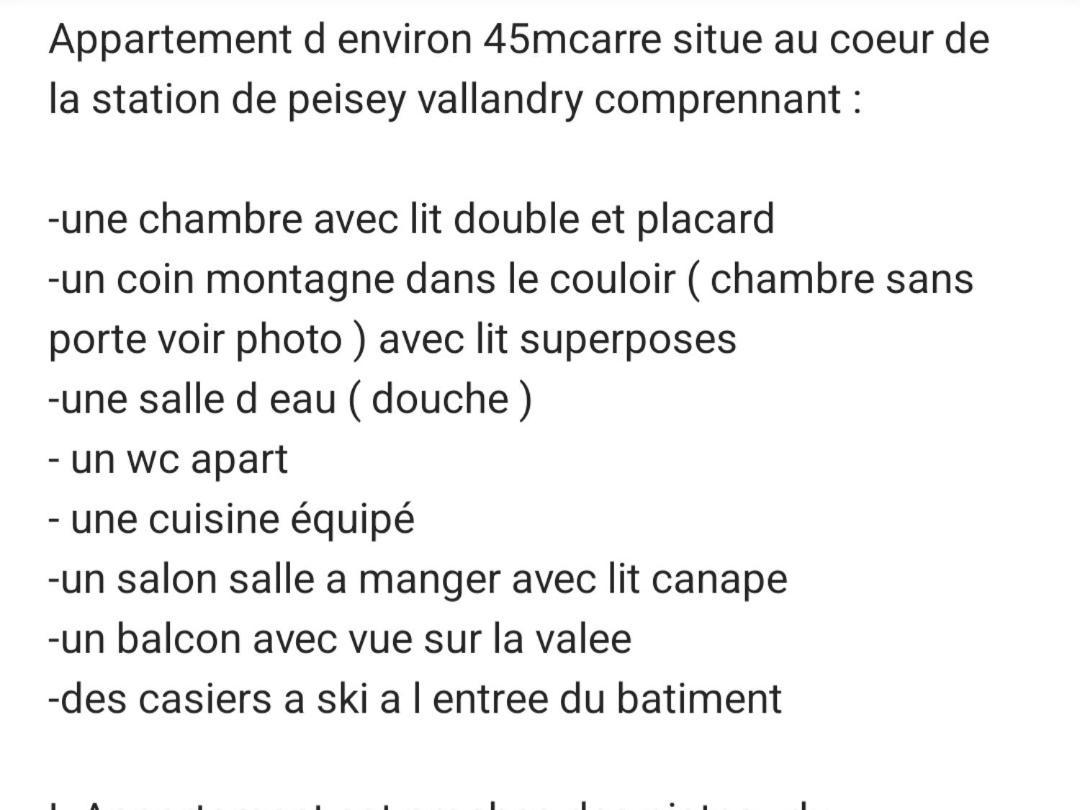 Appartement Plein Coeur De Vallandry 외부 사진